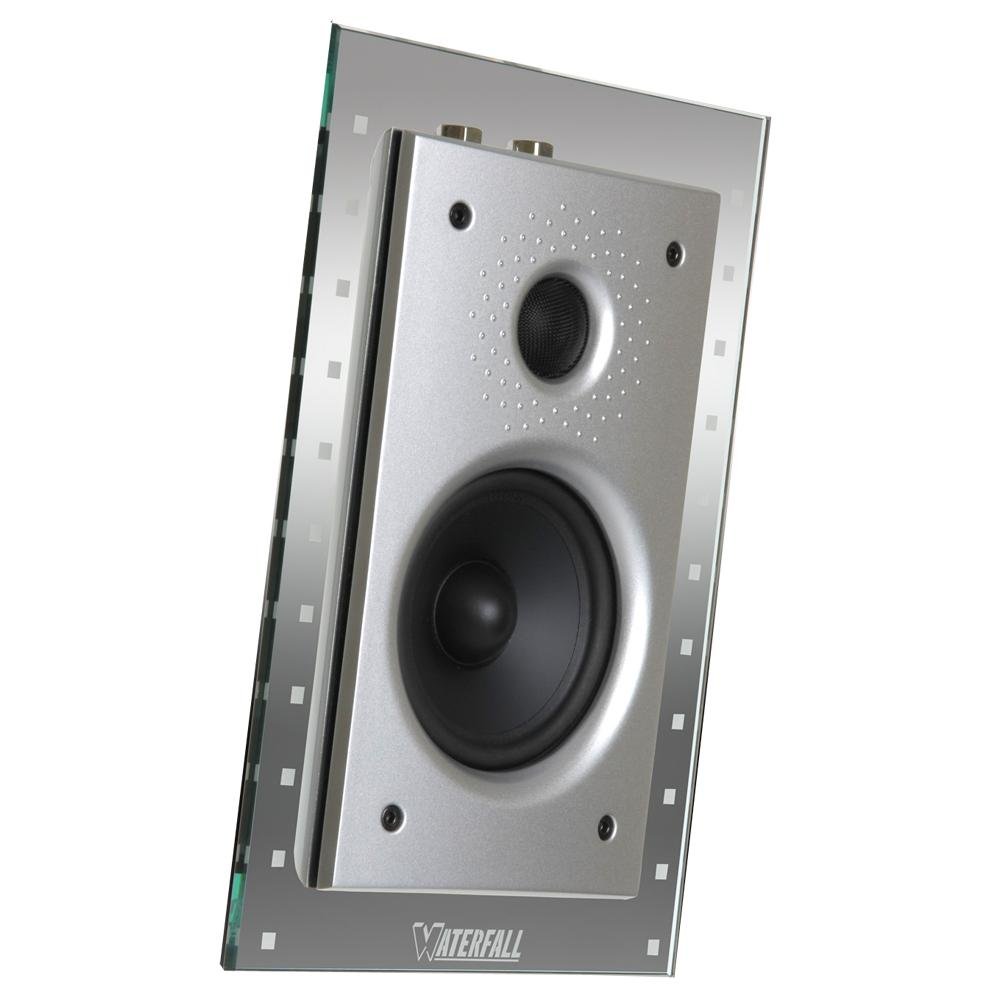 Waterfall Hurricane EVO Glass and Aluminum Speaker with Black